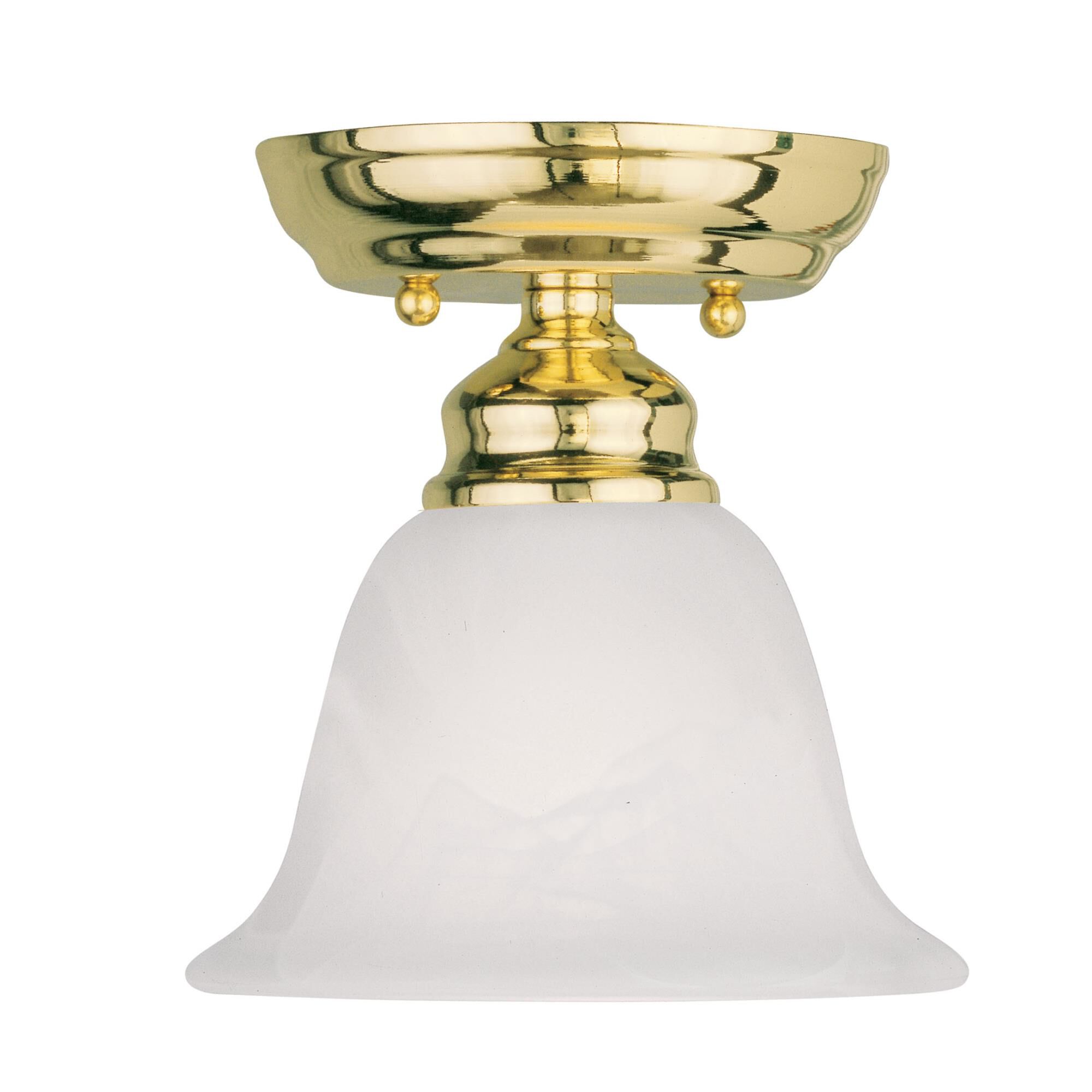 Essex 6 Inch 1 Light Semi Flush Mount by Livex Lighting